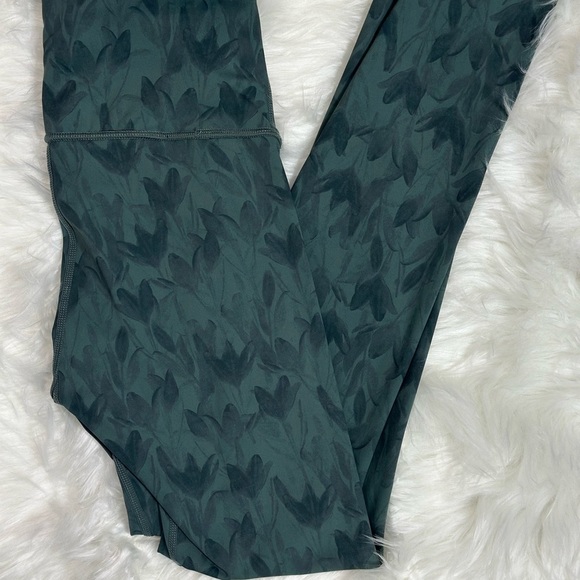 Reversible Teal Patterned Leggings - Picture 3 of 3